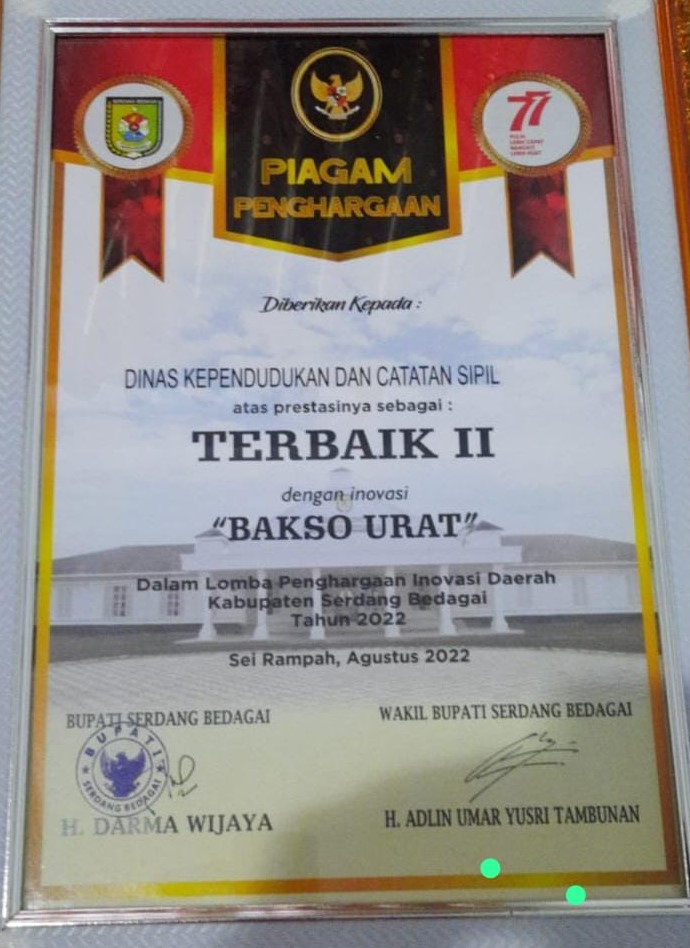 Sertifikat Penghargaan 1
